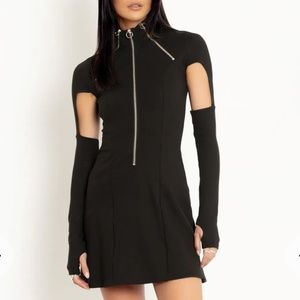 SPACE COMMANDER DRESS BLACK SIZE MEDIUM NWOT BLACKMILK BM